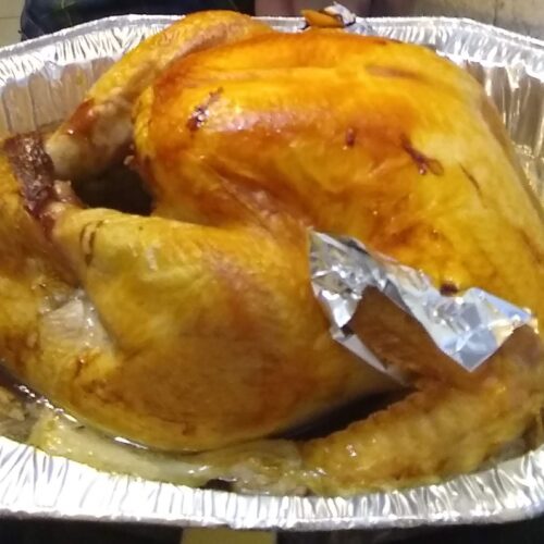 turkey in tray